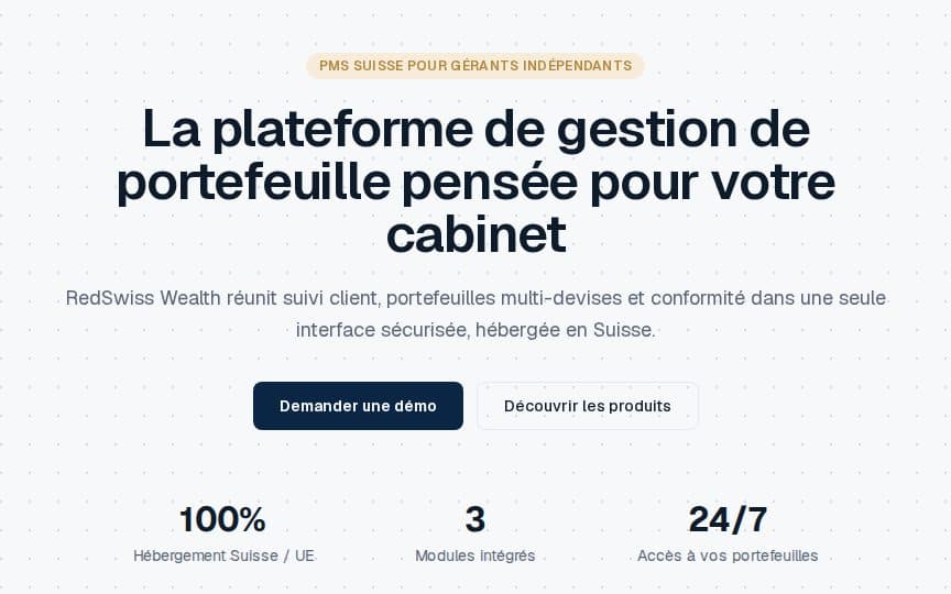 Aperçu de Wealth PMS